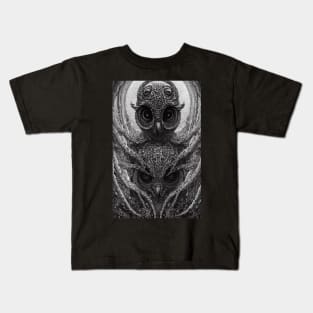 Owl Eyes Lover Bird Kids T-Shirt